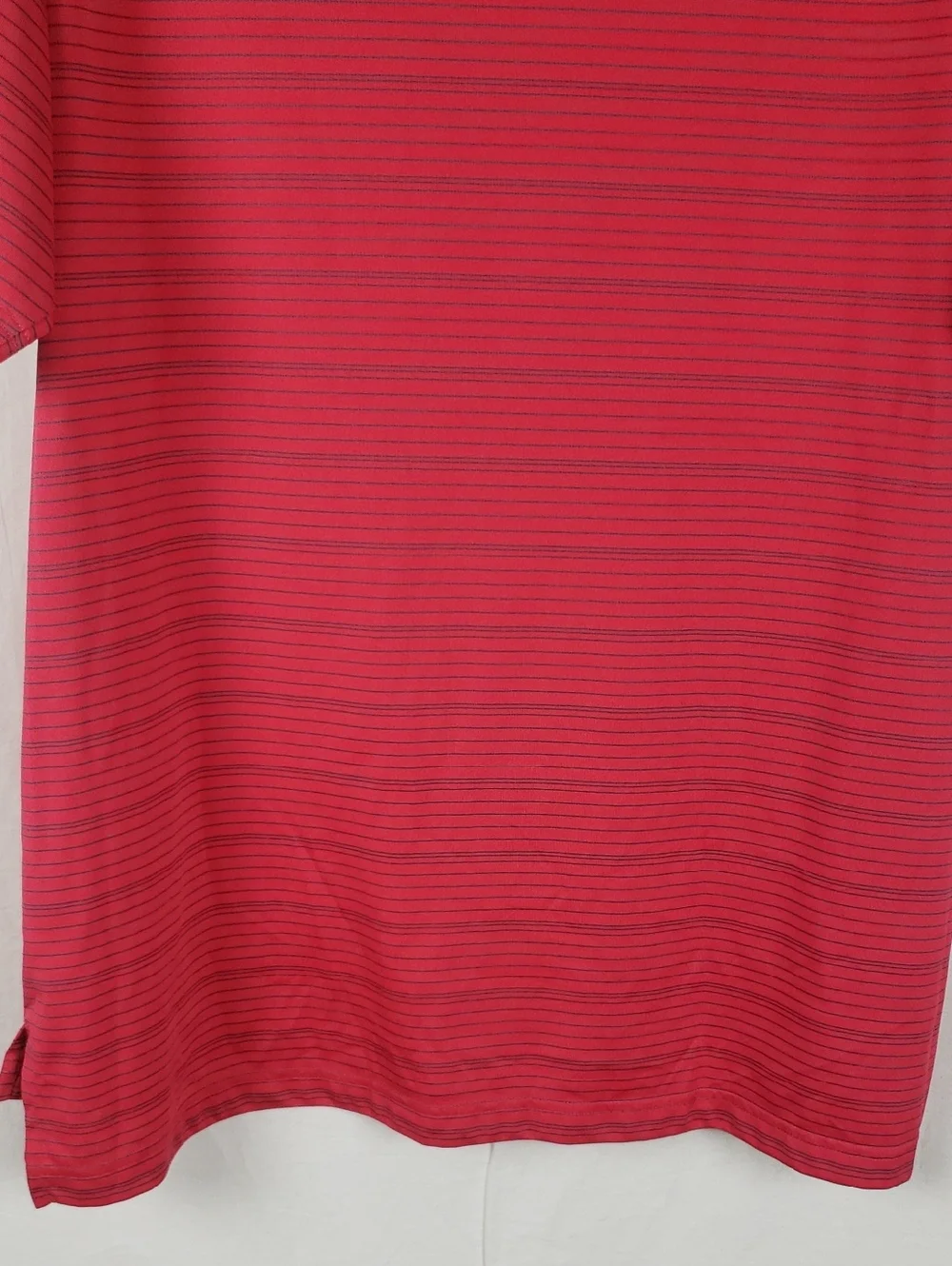 Adidas Men’s 2XL Red Striped Polo Golf Shirt